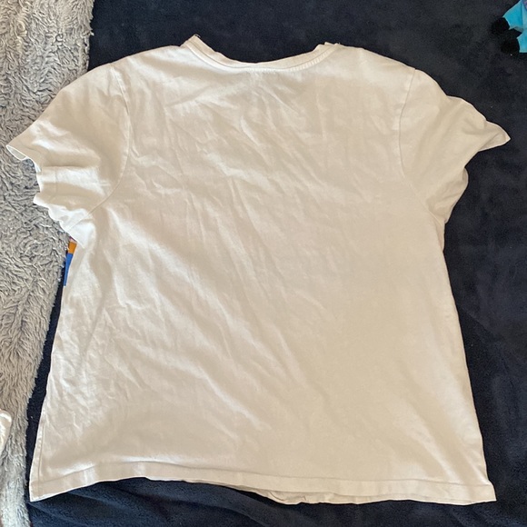 White crop top, size large, brand go fashion, never worn - Picture 2 of 3